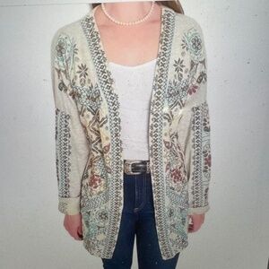 Soft Surroundings. Embroidered Jacket/Cardigan  Size XL